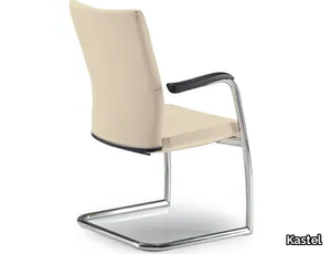 KING - Cantilever leather training chair _ Kastel