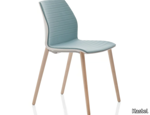 KALEA - Stackable leather chair _ Kastel