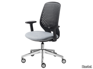 KEY SMART ADVANCED - Plastic office chair with castors with 5-Spoke base _ Kastel