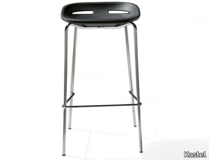 KLOU - High stool with footrest _ Kastel