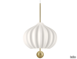 LILLI - Glass and brass pendant lamp _ KDLN