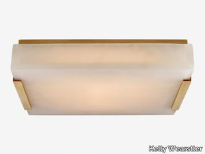COVET MEDIUM FLUSH MOUNT - LED alabaster ceiling lamp _ Kelly Wearstler