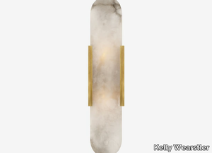 MELANGE ELONGATED SCONCE - LED alabaster wall lamp _ Kelly Wearstler