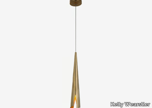 PELLE DELICATE WRAPPED PENDANT - LED metal pendant lamp _ Kelly Wearstler