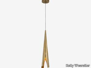 PELLE SMALL WRAPPED PENDANT - LED metal pendant lamp _ Kelly Wearstler