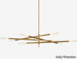 ROUSSEAU GRANDE EIGHT LIGHT ARTICULATING - LED metal ceiling lamp _ Kelly Wearstler