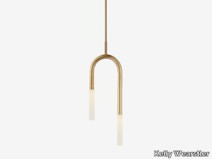 ROUSSEAU SMALL ASYMMETRIC PENDANT - LED metal pendant lamp _ Kelly Wearstler