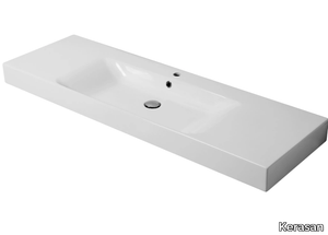 CENTO 3535/3550 - Countertop/wall-mounted porcelain washbasin _ Kerasan