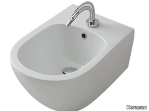 AQUATECH 3724 - Wall-hung ceramic bidet _ Kerasan