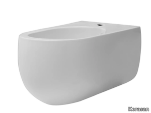 FLO 3123 - Wall-hung ceramic bidet _ Kerasan