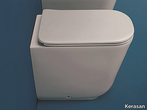 TRIBECA 5118 - Floor mounted back to wall ceramic toilet _ Kerasan