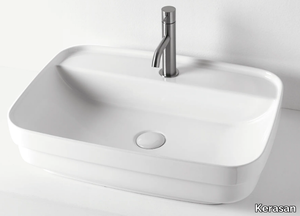 TRIBECA 5142 - Countertop/inset ceramic washbasin _ Kerasan