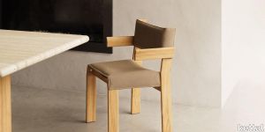 Band Dining Armchair Teak