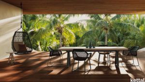 Maia Dining Armchair Aluminium Legs