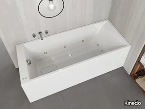 SLIM EDGE - Hydromassage rectangular bathtub _ Kinedo