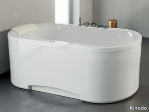 OVVIO - Hydromassage freestanding oval bathtub _ Kinedo