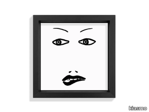 FACES VIII - Ceramic tile with frame _ kiasmo