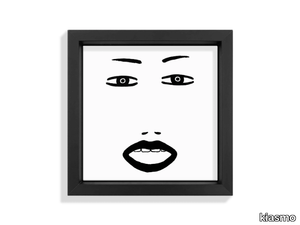 FACES XII - Ceramic tile with frame _ kiasmo