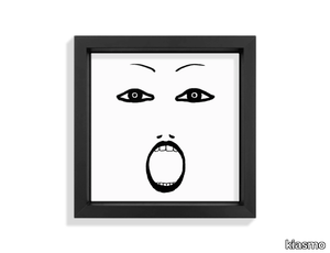 FACES IX - Ceramic tile with frame _ kiasmo