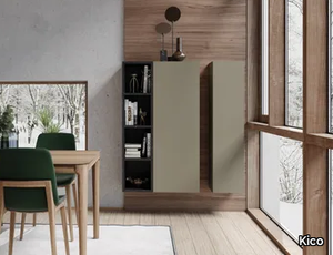 VENTIDUE - Vertical wooden wall cabinet with door _ Kico