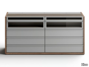 HIVE - Wooden chest of drawers with integrated handles _ Kico