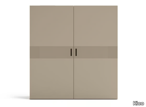 POLARIS UP - Wooden wardrobe with coplanar doors _ Kico