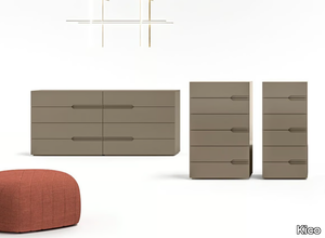 TAPE - Wooden chest of drawers with integrated handles _ Kico