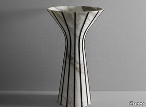 ATHENE - Contemporary style freestanding round marble washbasin _ Kreoo