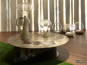 KALENDE MEDIUM - Round marble coffee table _ Kreoo