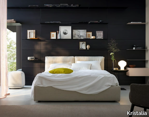 BOMBOSOFT - Upholstered fabric storage bed _ Kristalia