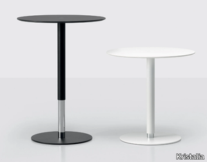 PTB - Height-adjustable round coffee table _ Kristalia