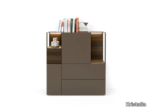 AVENUE - Wooden highboard with integrated lighting _ Kristalia