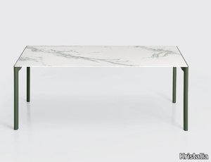 MAKI OUTDOOR - Extending rectangular Dekton® garden table _ Kristalia