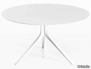 OOPS I DID IT AGAIN - Round die cast aluminium table _ Kristalia