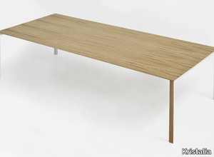 THIN-K WOOD - Extending rectangular wooden table _ Kristalia