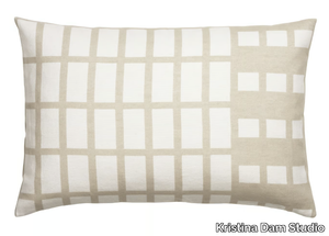 CONTEMPORARY - Motif rectangular cotton cushion _ Kristina Dam Studio