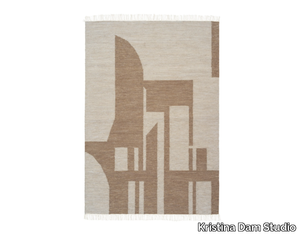 CONTEMPORARY KELIM - Patterned rectangular wool rug _ Kristina Dam Studio