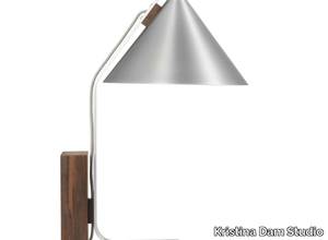 CONE - Aluminium and wood table lamp _ Kristina Dam Studio