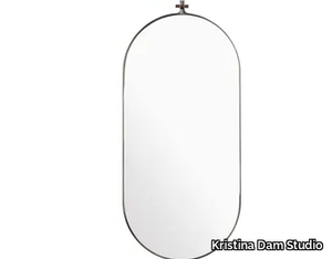 DOWEL - Oval wall-mounted mirror _ Kristina Dam Studio