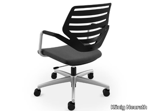 NOOK - Reception chair with 5-spoke base with armrests _ König Neurath