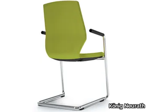 JET II - Cantilever upholstered fabric chair with armrests _ König Neurath