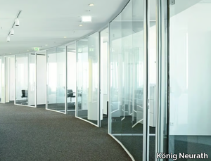 H40 - Sliding glass office partition _ König Neurath