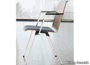 PUBLICA - Stackable chair with armrests _ König Neurath