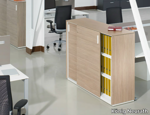 ACTA PLUS - Wooden office storage unit horizontal _ König Neurath