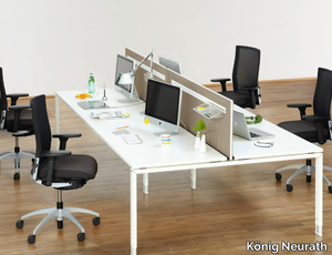 DO IT.4 - Multiple workstation desk with desk screens _ König Neurath