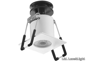 EYES 2.S - Recessed LED square brass spotlight _ L&L Luce&Light