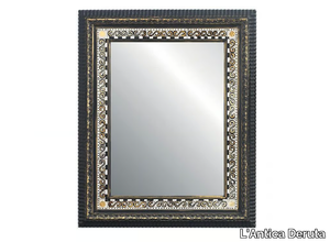 MORESCO - Wall-mounted framed ceramic mirror _ L'Antica Deruta