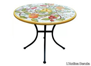 TLC/16 - Round garden table _ L'Antica Deruta