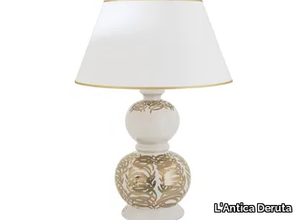 INTRECCI DORATI - Handmade Ceramic materials table lamp _ L'Antica Deruta