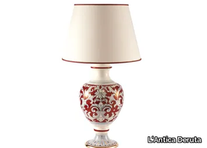 LUSTRO RUBINO - Handmade ceramic table lamp _ L'Antica Deruta